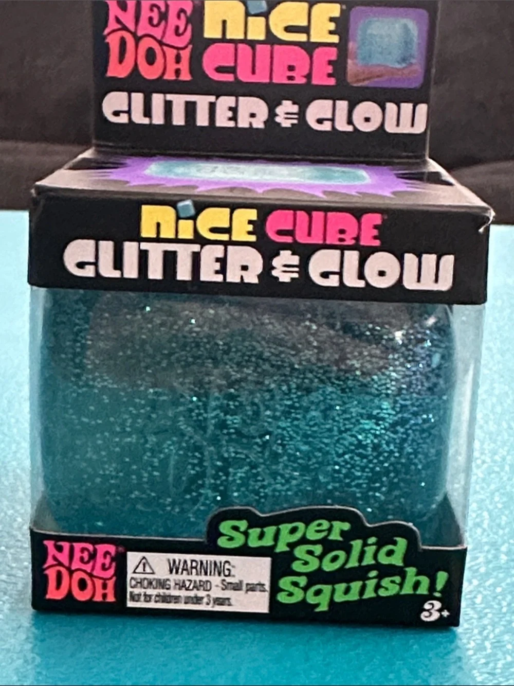NeeDoh Nice Cube Glitter & Glow